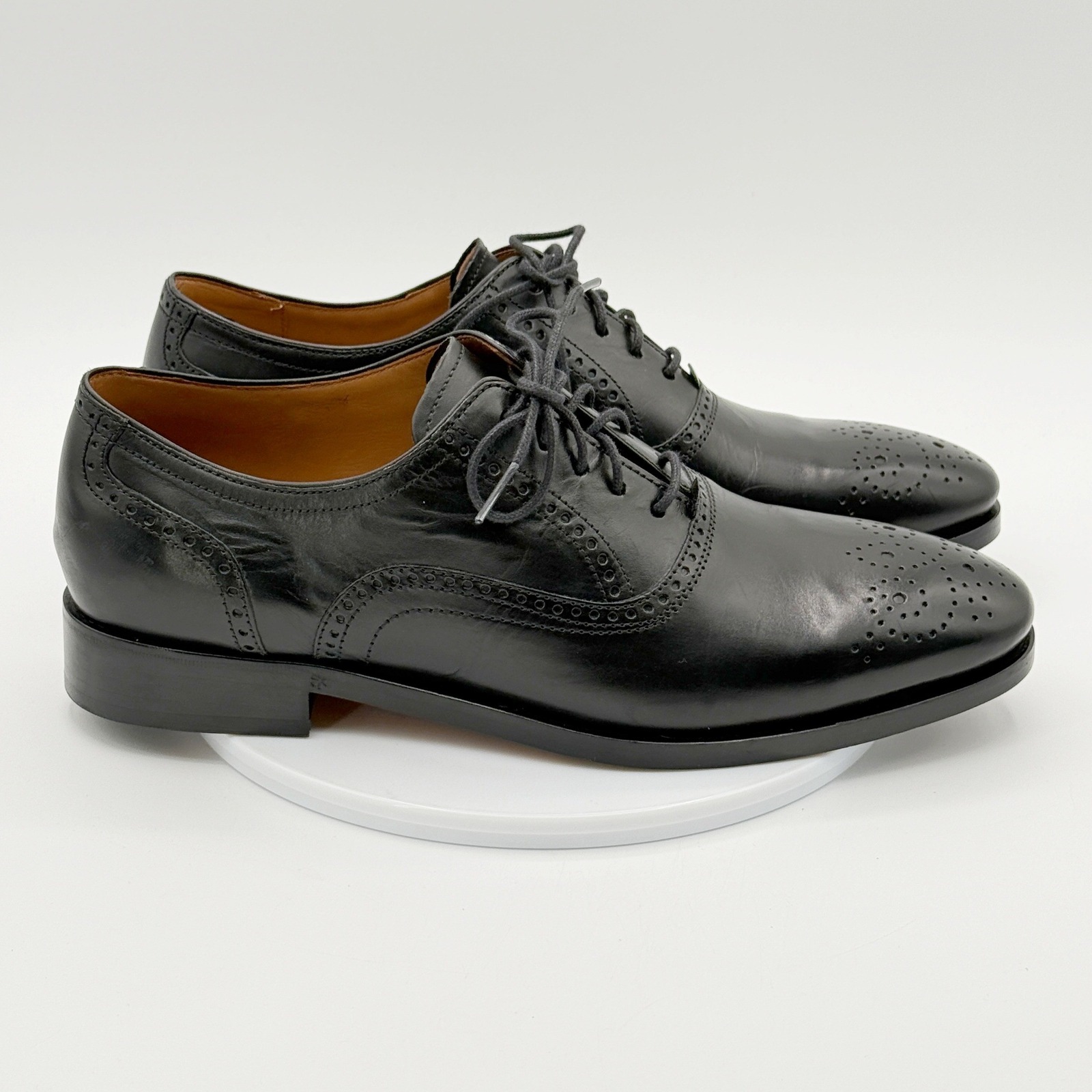 Allen Edmonds Sienna Oxford Medallion Lace Up Size 8.5 D Mens Black Leather 8498